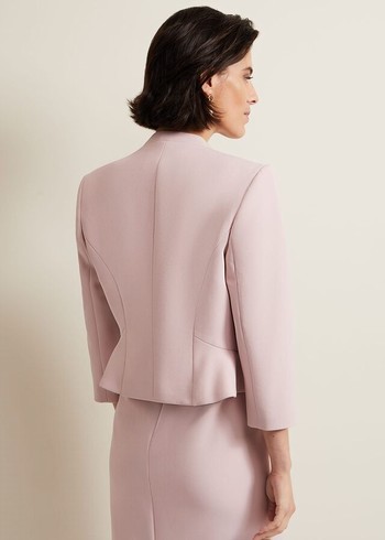 Phase Eight Daisy Peplum Jackets Pink Canada | EUHVKN-913